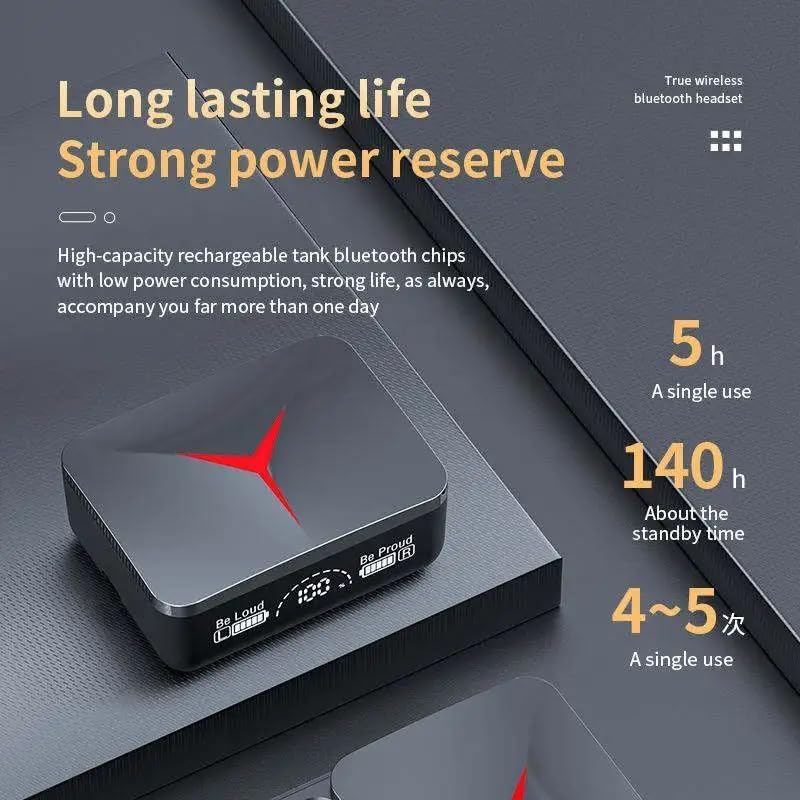 VIVIDUS Wireless Earbuds with Noise Canceling Mic, Bluetooth 5.3, Waterproof and Touch Control