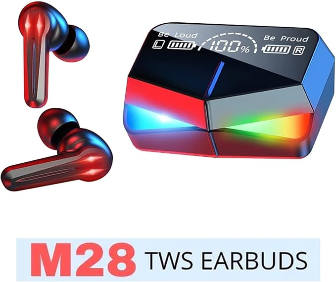 M28 Wireless Earbuds TWS Bluetooth 5.1 Earphones Touch Control Headphones Microphone