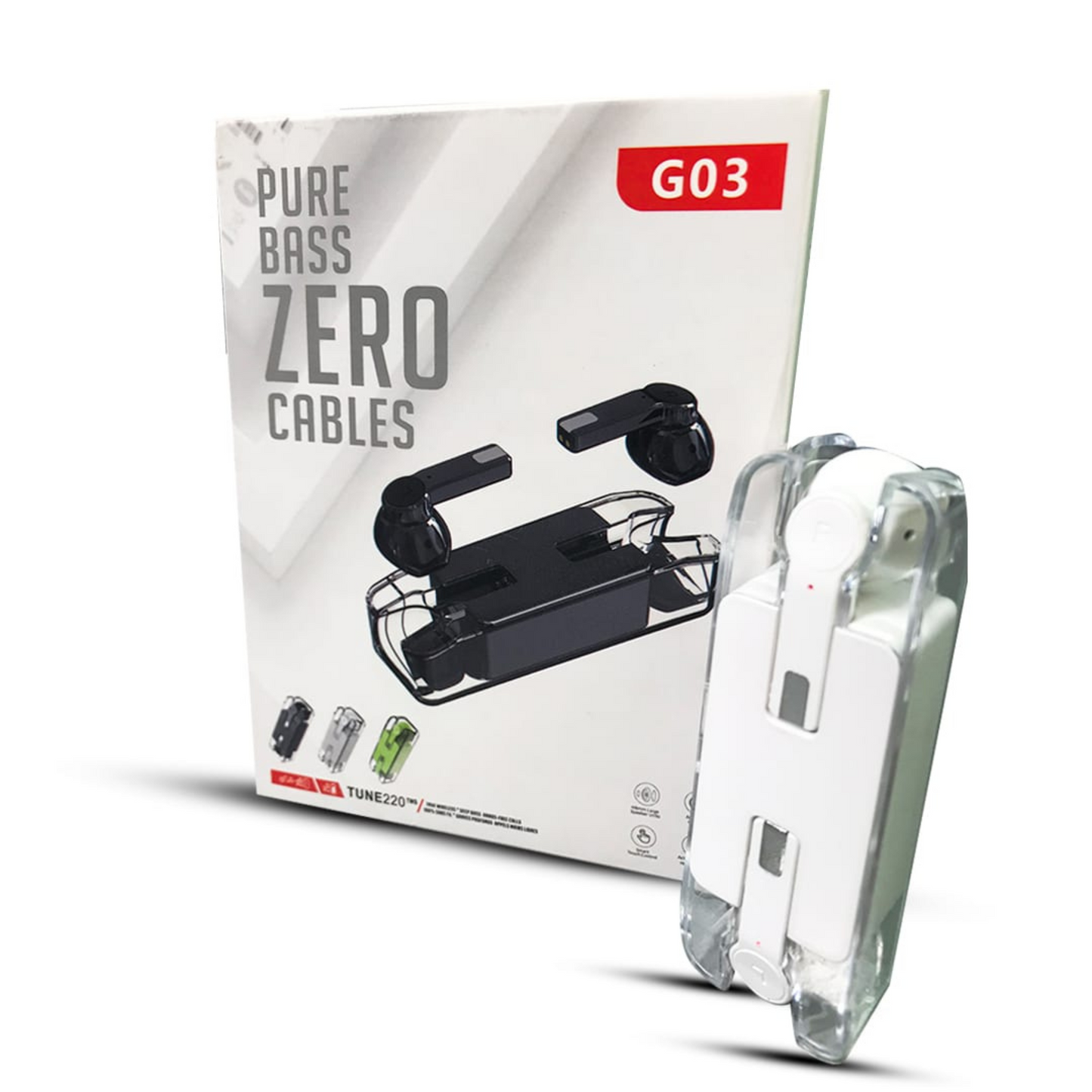 G03 Pure Bass Wireless Earbuds Pure Bass Technology Long-Lasting Battery Life
