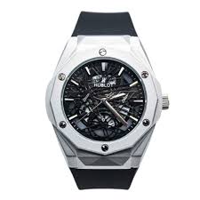 Hub DIAMOND CUT watch silver black
