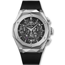 Hub DIAMOND CUT watch silver black