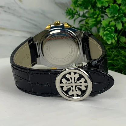 Patek Philippe Rose Gold Octagonal Watch with Premium Leather Strap