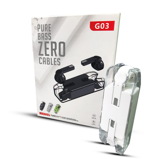G03 Pure Bass Wireless Earbuds Pure Bass Technology  Long-Lasting Battery Life